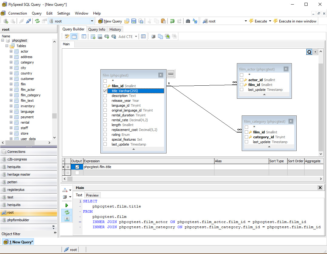 FlySpeed SQL Query Screenshot